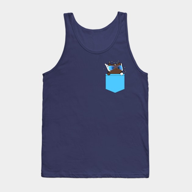 Symmeowtra "PocketKatsu" - Katsuwatch Tank Top by dillongoo